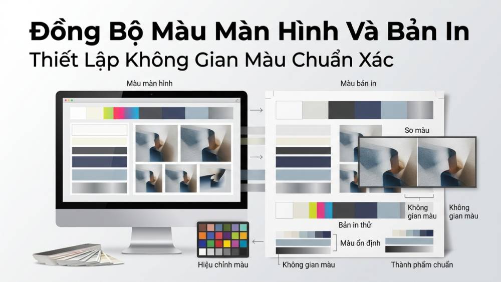 Bí Quyết Thiết Lập Không Gian Màu Chuẩn Xác Giúp Đồng Bộ Hình Ảnh Giữa Màn Hình Và Bản In Thực Tế