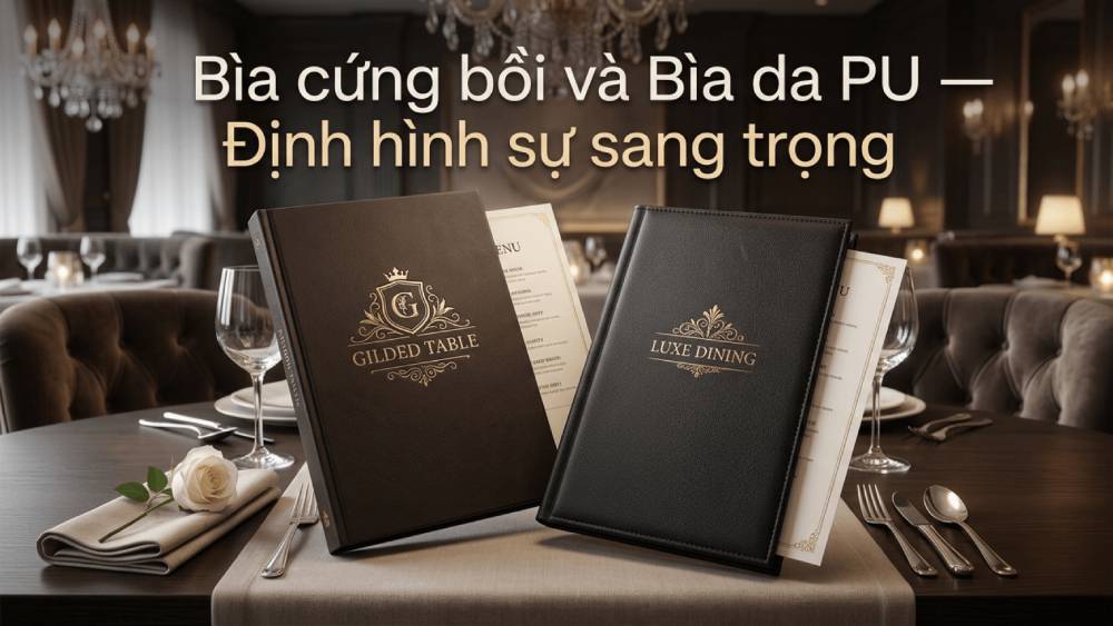 Bìa Cứng Bồi Và Bìa Da PU: Định Hình Sự Sang Trọng