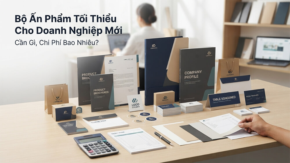 Bộ Ấn Phẩm Tối Thiểu Cho Doanh Nghiệp Mới - Cần Gì, Chi Phí Bao Nhiêu