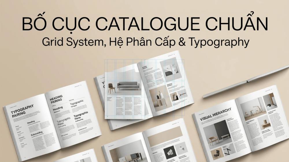 Bố Cục Catalogue Chuẩn: Grid System Và Hệ Phân Cấp Typography