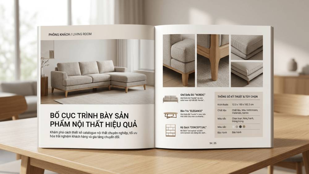 Bố Cục Trình Bày Sản Phẩm Nội Thất Hiệu Quả