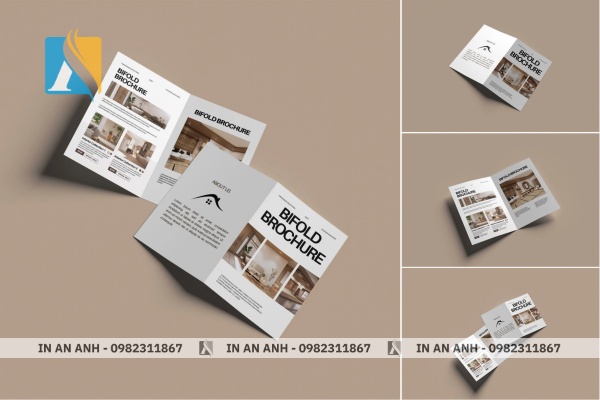 Thiết kế brochure sắc nét, kiểu gấp đôi, hình ảnh đẹp