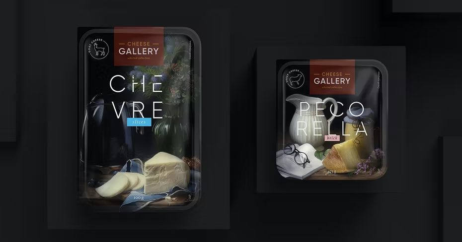 Bức tranh tĩnh vật lấy cảm hứng từ bao bì pho mát của The Clients Agency thông qua Behance