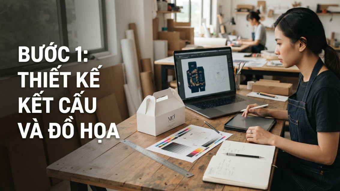 Bước 1 - Thiết kế kết cấu và đồ họa