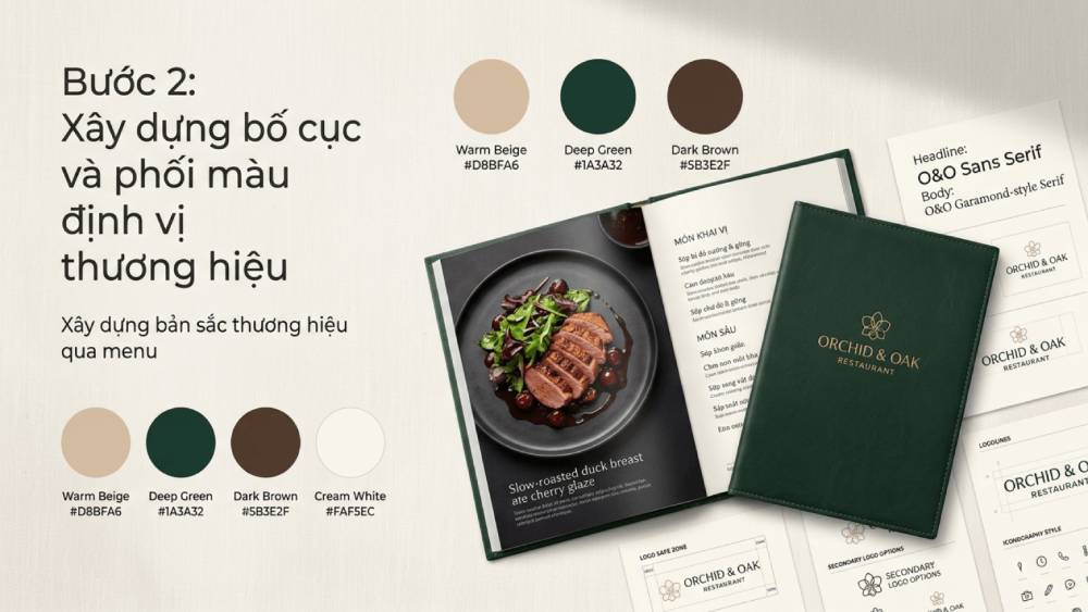Bước 2: Xây Dựng Bố Cục Và Phối Màu Định Vị Thương Hiệu