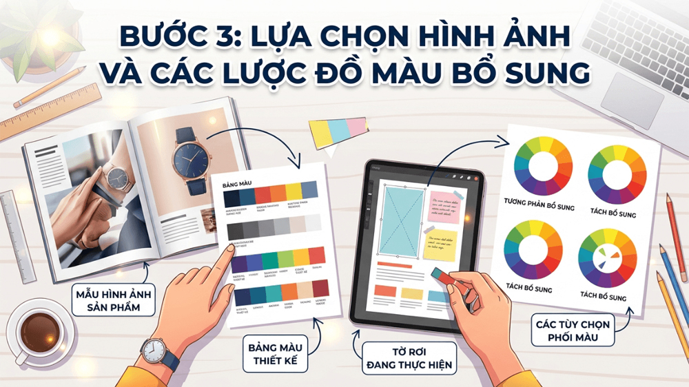 Bước 3: Lựa Chọn Hình Ảnh Và Hệ Màu Sắc Tương Sinh