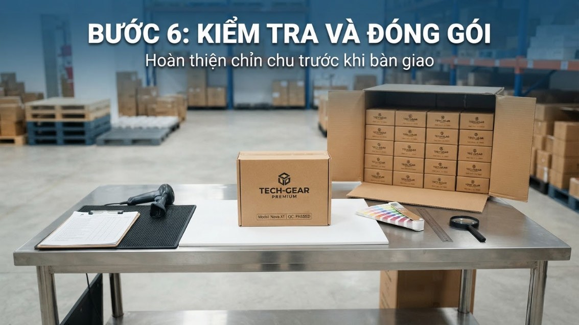 Bước 6 - Kiểm tra và đóng gói