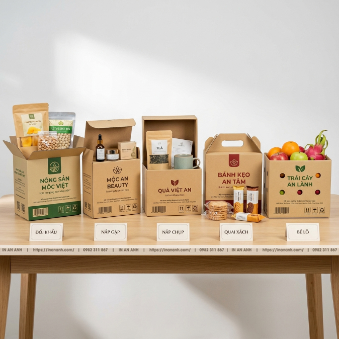 Các Kiểu Dáng Hộp Carton Phổ Biến