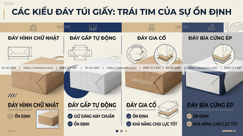Các Kiểu Đáy Túi: Trái Tim Của Sự Vững Chãi