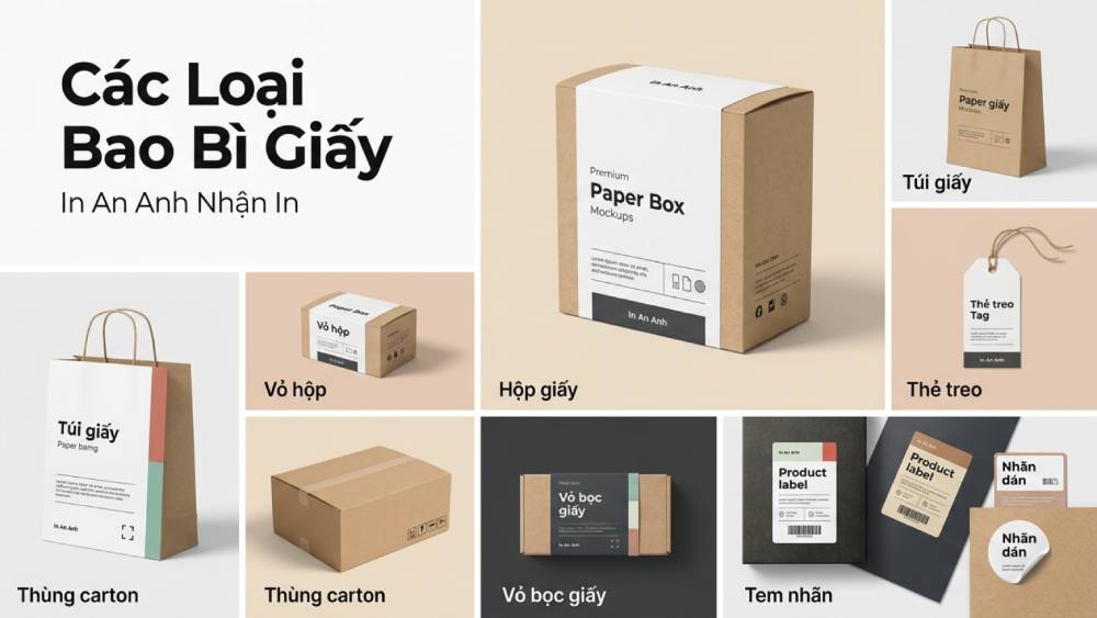 Các Loại Bao Bì Giấy In An Anh Nhận In