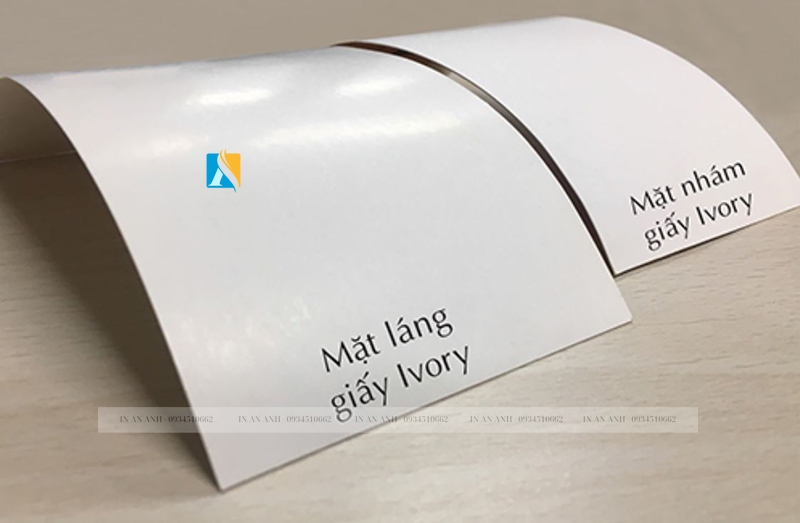 Giấy Ivory cực kỳ cứng cáp và hiển thị màu rõ nét