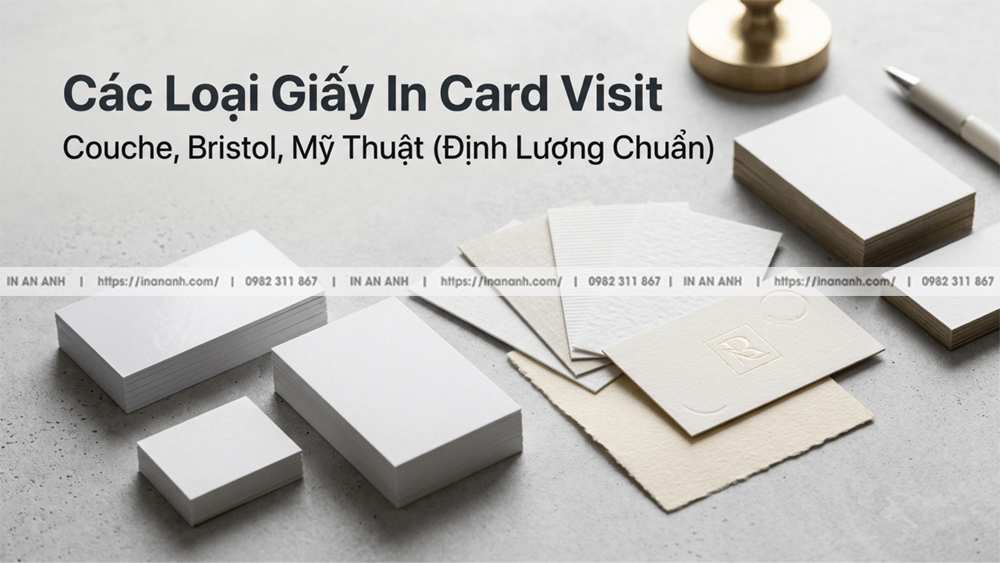 Các Loại Giấy In Card Visit: Couche, Bristol, Mỹ Thuật, Định Lượng Chuẩn