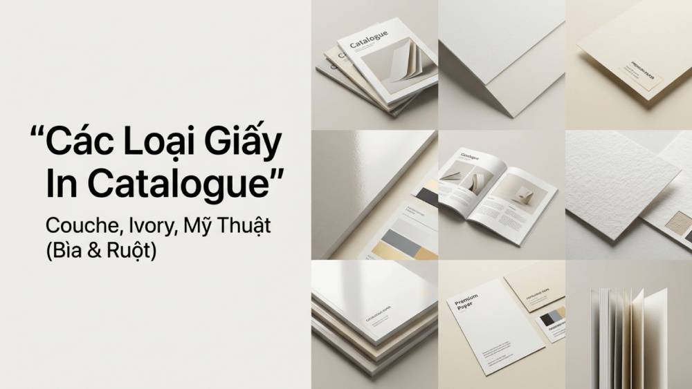 Các Loại Giấy In Catalogue: Couche, Ivory, Mỹ Thuật, Bìa Và Ruột