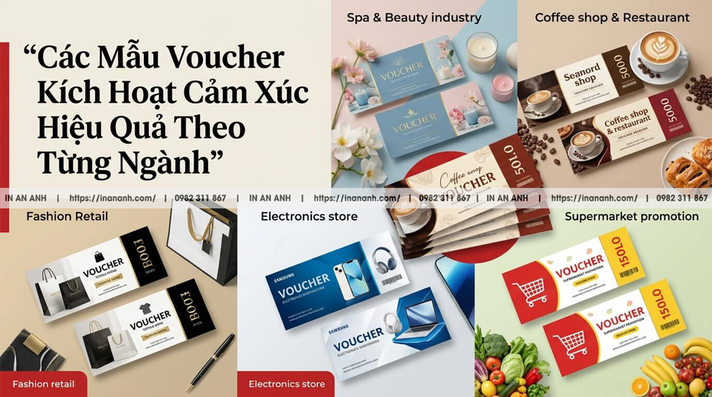 Các Mẫu Voucher Kích Hoạt Cảm Xúc Hiệu Quả Theo Từng Ngành