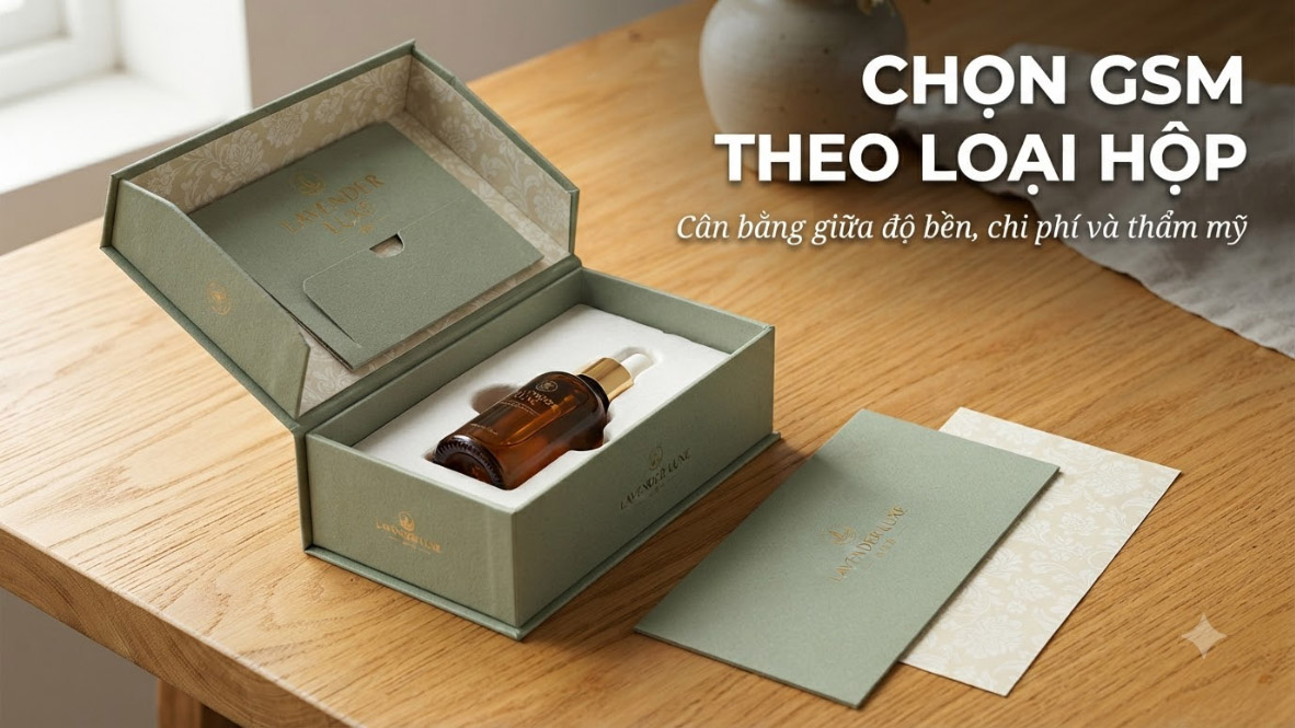 Cách Chọn GSM Theo Loại Hộp Giấy