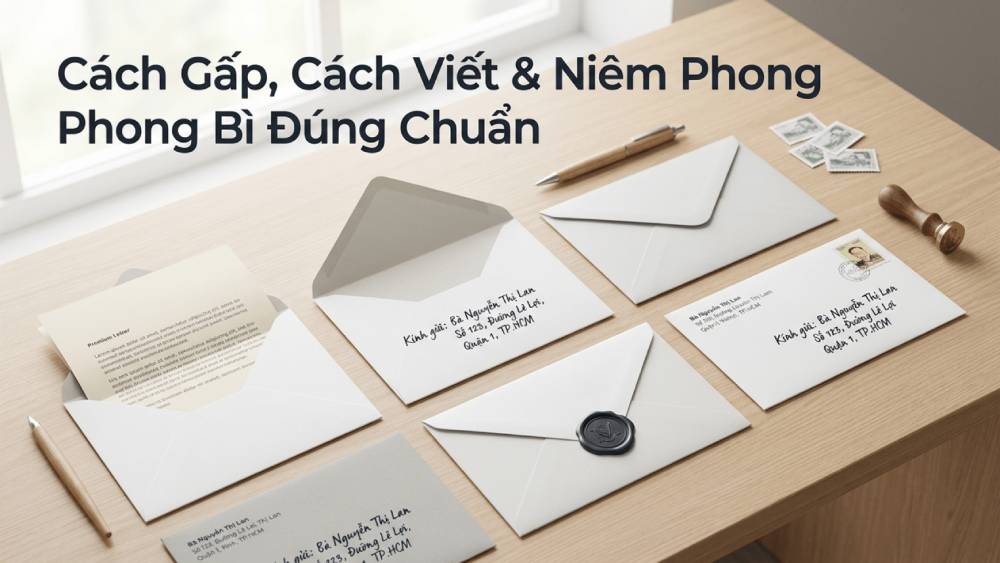 Cách Gấp, Cách Viết Và Niêm Phong Phong Bì Đúng Chuẩn