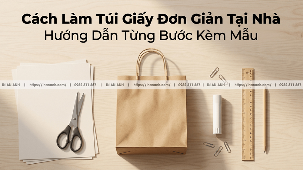 Cách Làm Túi Giấy Đơn Giản Tại Nhà – Hướng Dẫn Từng Bước Kèm Mẫu