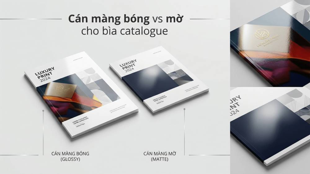 Cán Màng Bóng Vs Mờ Cho Bìa Catalogue