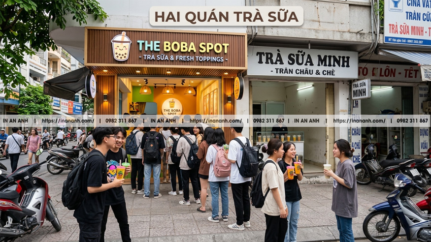 Câu Chuyện Của Hai Quán Trà Sữa Trên Cùng Một Con Phố