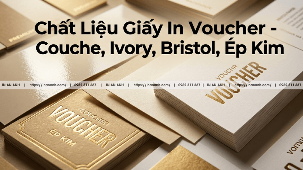 Chất Liệu Giấy In Voucher – Couche, Ivory, Bristol, Ép Kim: Chọn Loại Nào Cho Đúng?