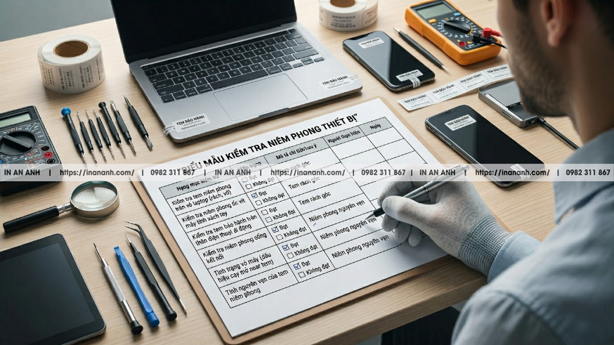 Checklist Kiểm Tra Quy Trình Niêm Phong Thiết Bị Điện Tử