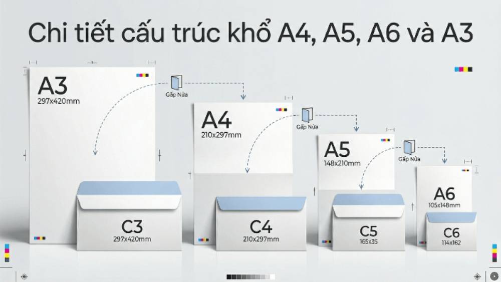 Chi Tiết Cấu Trúc Khổ A4, A5, A6 Và A3