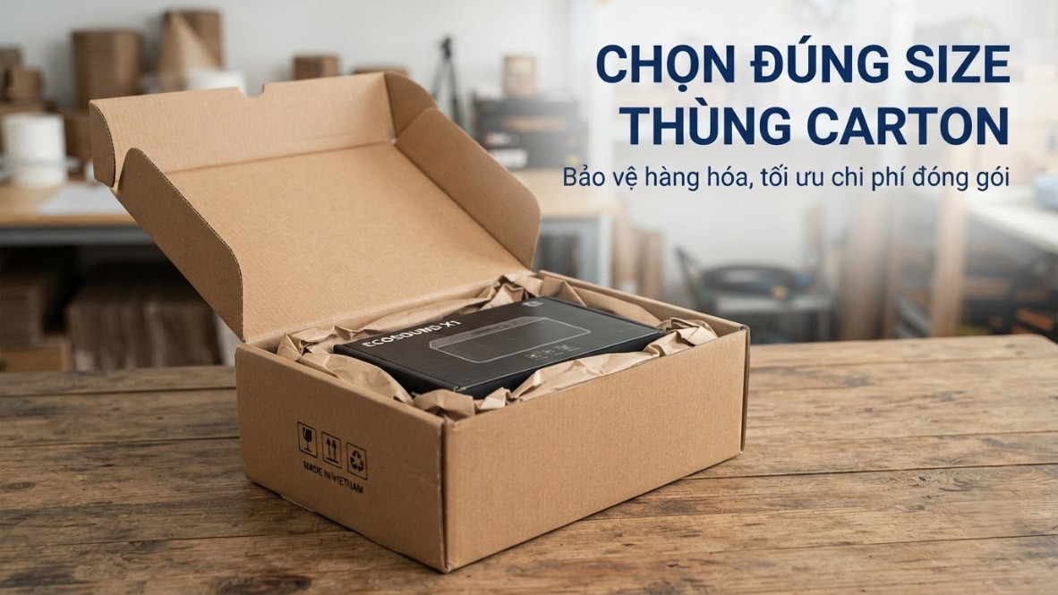 chọn đúng kích thước thùng