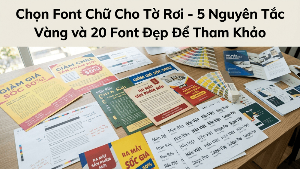 Chọn Font Chữ Cho Tờ Rơi - 5 Nguyên Tắc Vàng Và 20 Font Đẹp Tham Khảo