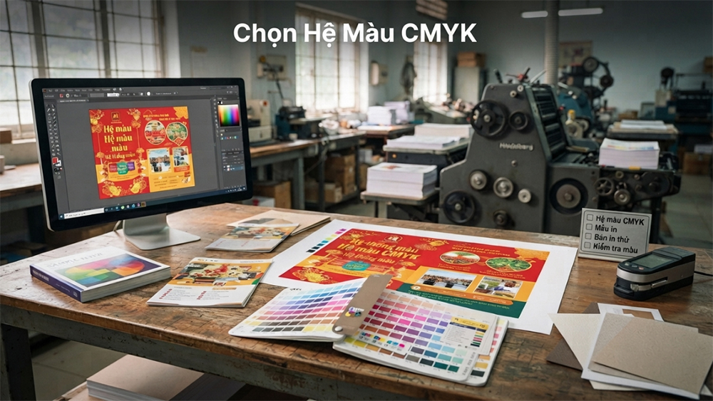 Chọn Hệ Màu CMYK