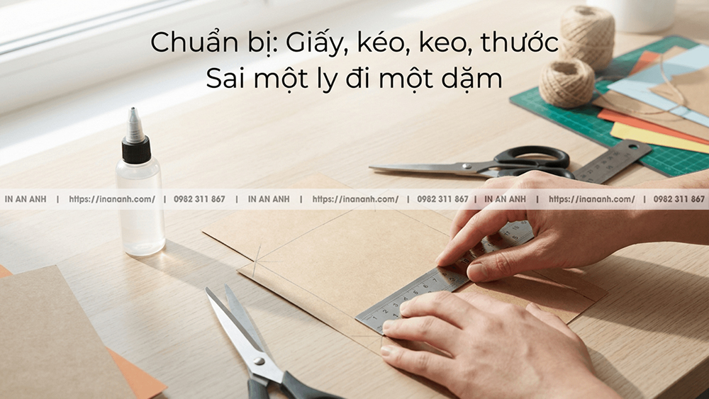 Chuẩn Bị: Giấy, Kéo, Keo, Thước – Sai Một Ly Đi Một Dặm