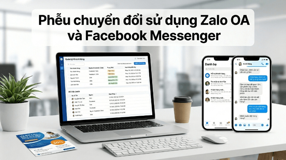 Chuyển Đổi Phễu Bằng Zalo OA Và Facebook Messenger