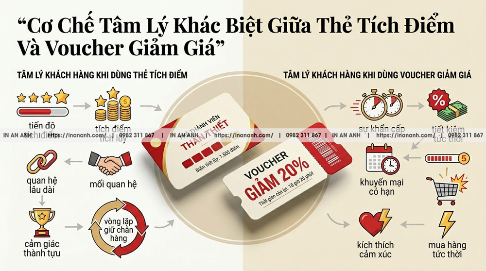 Cơ Chế Tâm Lý Khác Biệt Giữa Thẻ Tích Điểm Và Voucher Giảm Giá