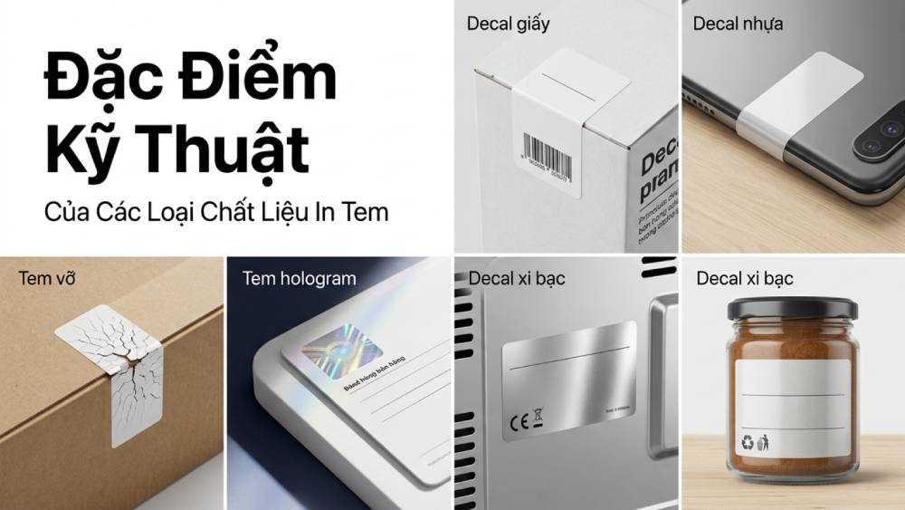 Đặc Điểm Kỹ Thuật Nổi Bật Của Các Loại Chất Liệu In Tem