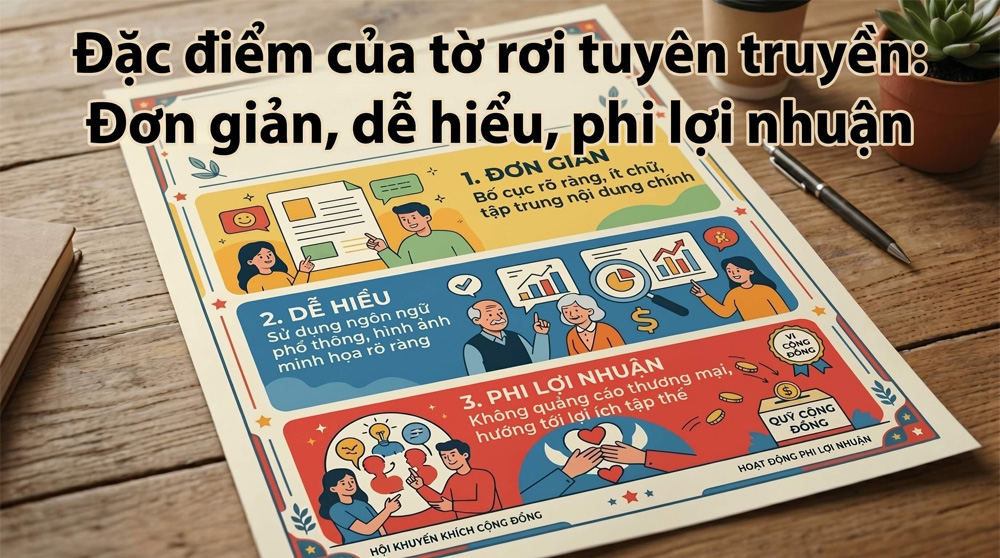Đặc Điểm Tờ Rơi Tuyên Truyền: Đơn Giản, Dễ Hiểu, Phi Lợi Nhuận