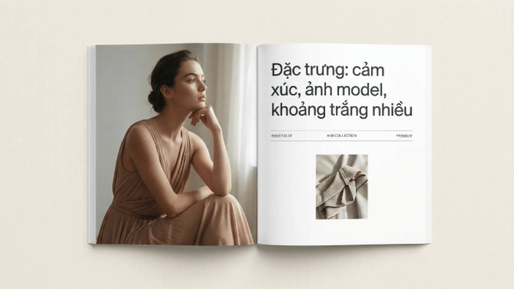 Đặc Trưng: Cảm Xúc, Ảnh Model, Khoảng Trắng Nhiều