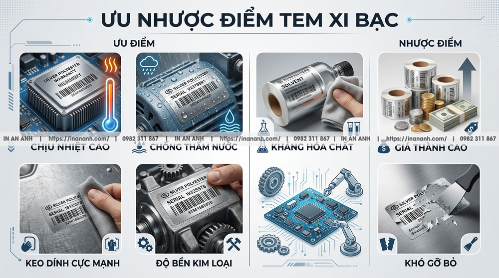 Đánh Giá Toàn Diện Ưu Điểm Cơ Lý Hóa Nhược Điểm Vật Tư Tem Xi Bạc