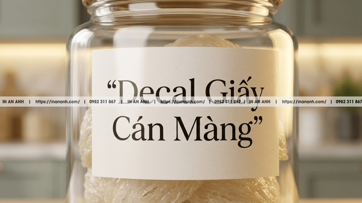decal giấy cán màng