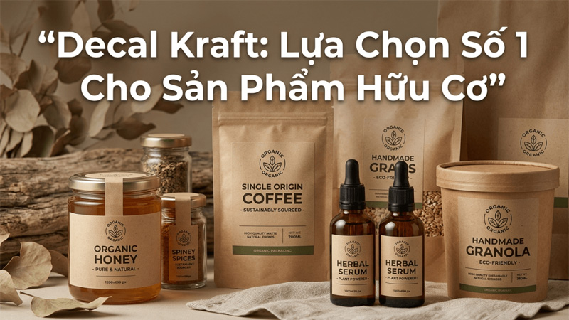 Decal Kraft: Lựa Chọn Số 1 Cho Sản Phẩm Hữu Cơ