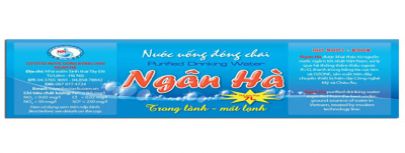 Nhãn decal nhựa dán chai đựng nước uống