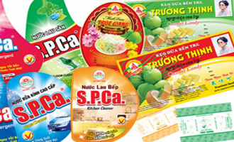 Nhãn decal nhựa dùng dán sản phẩm là dung dịch tẩy rửa