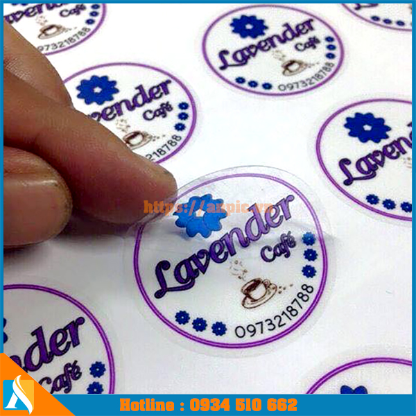 Decal nhựa trong suốt