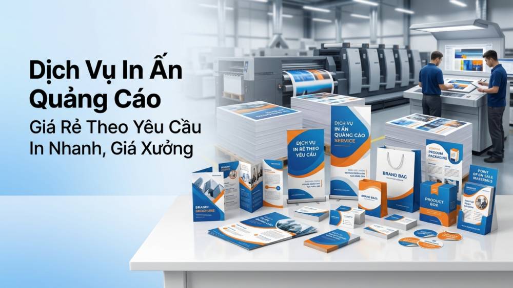 Dịch Vụ In Ấn Quảng Cáo Giá Rẻ Theo Yêu Cầu - In Nhanh, Giá Xưởng