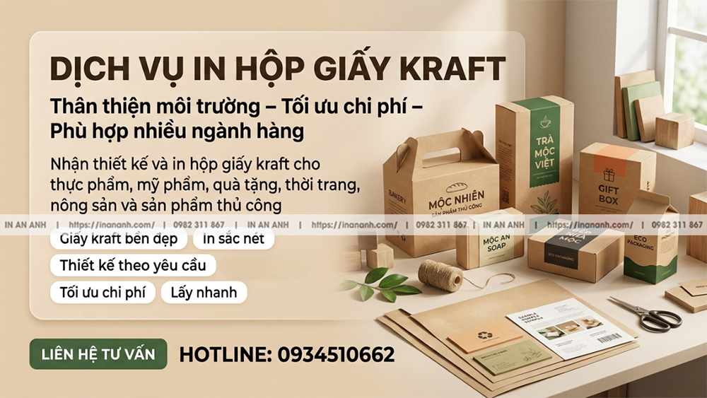 Dịch Vụ In Hộp Kraft Thương Hiệu Chuyên Nghiệp