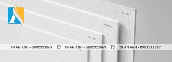 Các chất liệu giấy khác nhau sẽ có định lượng khác nhau