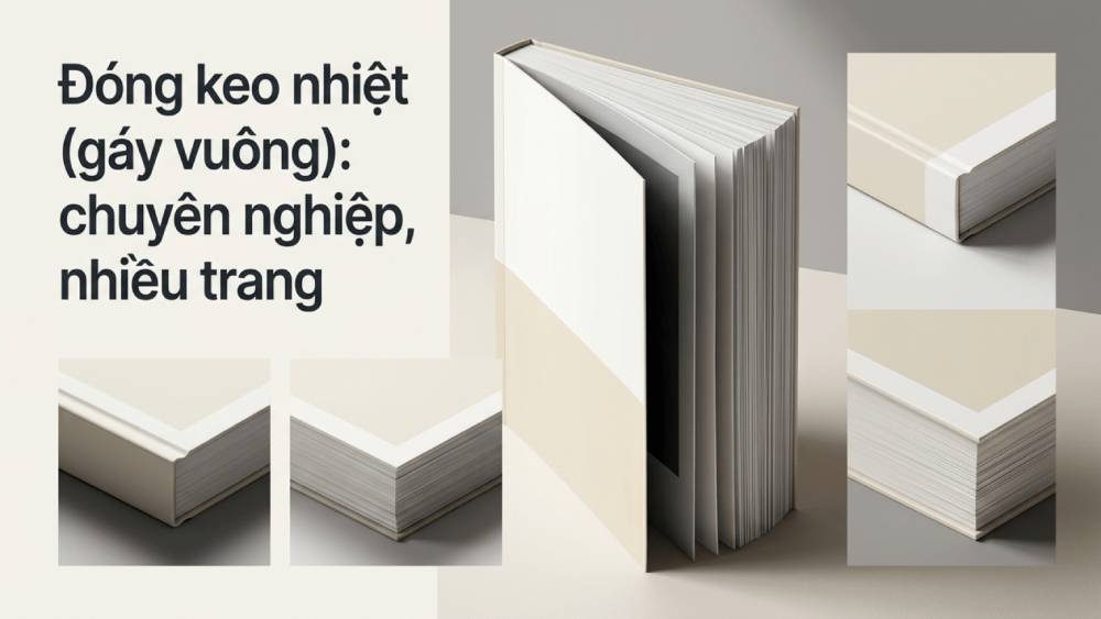 Đóng Keo Nhiệt Gáy Vuông: Chuyên Nghiệp, Nhiều Trang