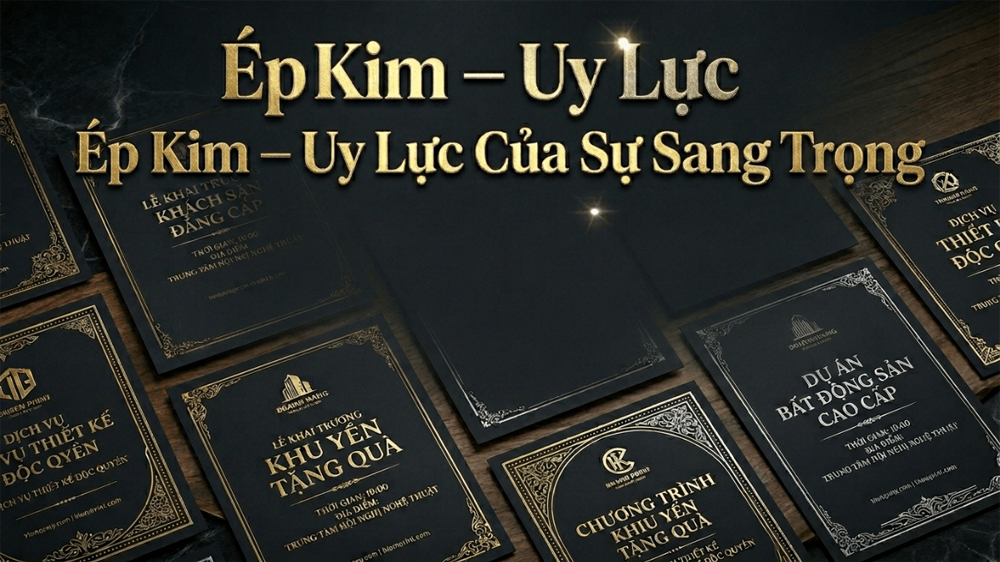 Ép Kim (Foil Stamping) — Quyền Lực Của Sự Sang Trọng