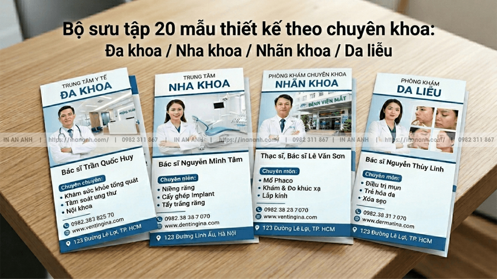Gallery 20 Mẫu Phân Loại: Đa Khoa / Nha Khoa / Mắt / Da Liễu