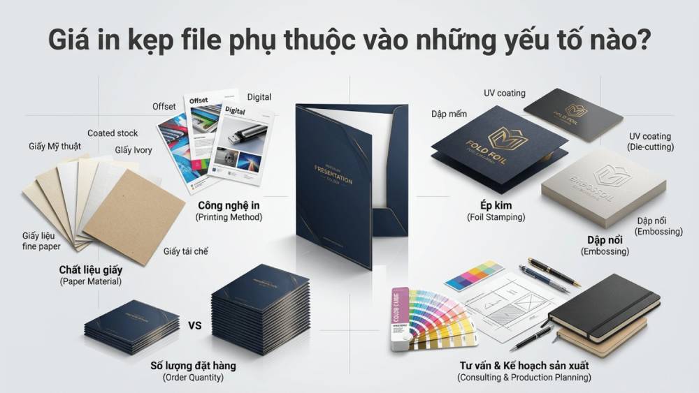 Giá In Kẹp File Phụ Thuộc Vào Những Yếu Tố Nào?