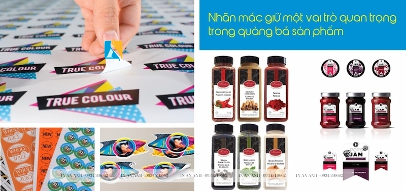 Tem nhãn thiết kế đa dạng với rất nhiều mẫu mã khác nhau