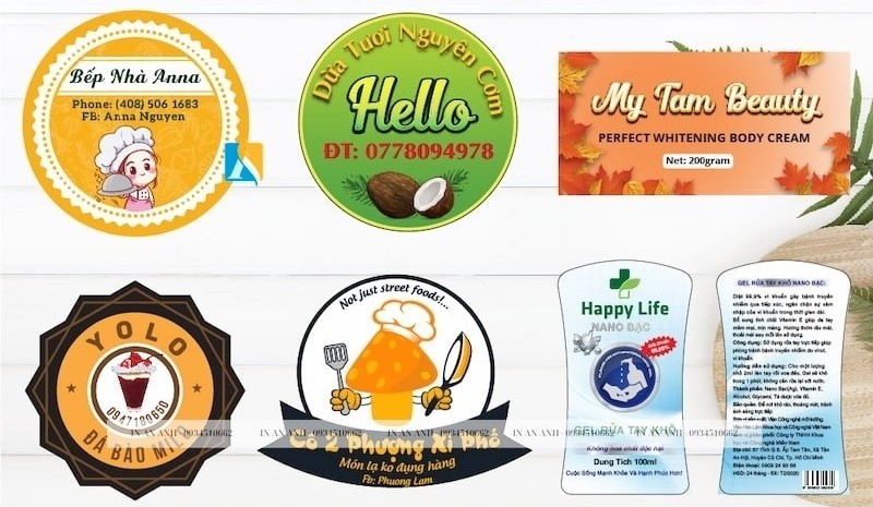 Tem nhãn decal bằng giấy rất được khách hàng ưa chuộng
